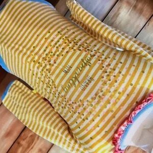 Matilda Jane Yellow Striped Kids Blouse